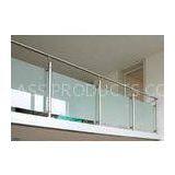 Opaque White Railing Glass Easy Cleaning Nano Coating High Purity