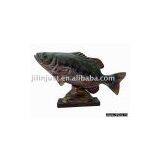 Wood-carved Fish Statue thumbnail-1