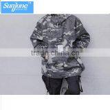High Quality Camouflage Color Long Sleeve Twill Hoodie