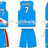 Sublimation Printing Youth Adult Name and Number Men's Basketball Uniform thumbnail-1