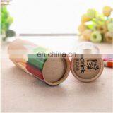 Factory Price Customized Brown Kraft Cardboard Paper Cylinder Box for Colorful Pencil Packaging thumbnail-3