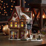 X\'mas LED Lights Christmas House Customized European-style Creative Christmas Decoration House LED Night Light Simulation Cookie House Resin Crafts Decoration thumbnail-3