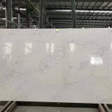 Artificial calacatta white quartz slabs