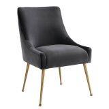 Modern gold legs upholstered wedding reception velvet dining chair