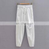 Wholesale Custom Print Hot Casual Street Wear Pants Sports Cotton Joggers For Women thumbnail-6