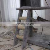 Sisal Rope Plush Board Pet Tree House Kitten Activity Tower Condo Multi-Level Cat Tree thumbnail-3