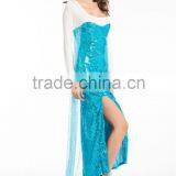 Adult Womens Princess Elsa Costume Cosplay Party Gown Fancy Dress Outfit thumbnail-3
