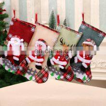 2020 Amazon Hot Sale Snowman Santa Christmas Sock Gift Bags thumbnail-2