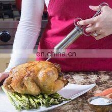 Best Price BBQ Manual Kit Marinade Set Brine Syringe Stainless Steel Meat Injector thumbnail-3