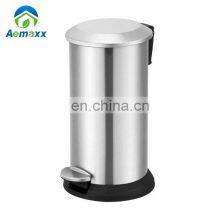 Gold Slim 5L 12L 20L Eco Friendly Trash Can Office Trash Can Pedal Bin Stainless Steel Foot Pedal Garbage Bin Waste Bin Bathroom thumbnail-2