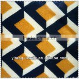 printed check pattern chiffon fabric