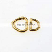 Heart Shape Spring Snap Hook Closes Locking Clip Spring Type Clasps Carabiner for Bags Keychains thumbnail-1