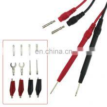 Clamp Meter Test Lead Kit Replaceable Test Wire Probe for Digital Multimeter Feeler Crocodile Alligator Clip Test Pins Needles