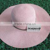 Lady Floppy Wheat Straw Hats Floppy Beach Hat Wide Brim Floppy Hat thumbnail-2
