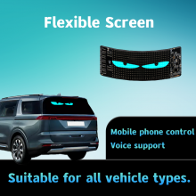 Devil Eyes Fahrzeugs dynamische flexible LED - Anzeigetafel mit Animation für die Frontscheibe. Intelligentes, scrollendes Nachrichten - Soft - LED - Schild für Lastwagen thumbnail-6