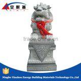 european style white granite stone lion statue