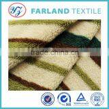100%polyester Stripe Printed French Terry Fabric for Double Sided Quilt Fabric thumbnail-1