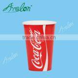 Disposable 300gsm Thick Double PE Cola Soda Drink Paper Cups , Coffee Cups With Lids