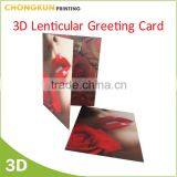 Professional Manufacturer Custom Printing 3D Lenticular Greeting Card 3D Birthday Greeting Card