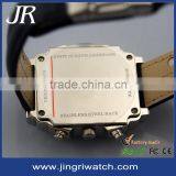 2016 Custom Watch Square Stainless Steel Watch Men Leather Waterproof Leather Watch thumbnail-6