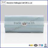 Exquisite Fashion Light Blue PU Leather Travel Jewelry Case thumbnail-3