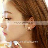 New Fashion 925 Sterling Silver Flower Stud Earrings For Women Jewelry thumbnail-2