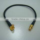 MCX Plug to MCX Plug R/A RF Coaxial Cable Assembly CLF100 thumbnail-1