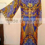 DIGITAL PRINTED JALABIYA WITH BEADS WORK AT NECK JEWELRY. thumbnail-4