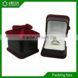 Custom Ribbon Jewellery Box/flocking Ring Box in Black