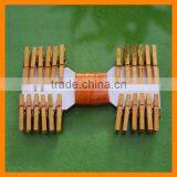 Orange Electroplate Mini Plastic Clip