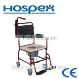 Flip-up Armrest Steel Commode Chair