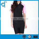 Windproof Close-fitting Black and Flower Printed Zipper Jumpsuits Neoprene Diving Suit thumbnail-4