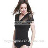 Lace Embroidery Tops Breast up TankTop Black Tops thumbnail-2