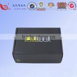 Most Popular Black Matt Packaging Paper Box/Recycled Black Paper Gift Box With Gold Logo thumbnail-5