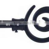 Lavish Home Spiral Finial Modern Curtain Rod Set thumbnail-4