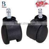 2016 Hot-sale Cheap 2" Black Non-trace Durable Nylon Office Chair Caster Wheels for Furniture thumbnail-4