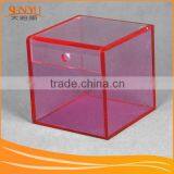 Cube Stackable Acrylic Storage Boxes and Cases With Lid