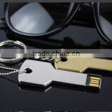 Stainless Steel Key USB Flash Drive 4GB, 8GB, 16GB, 32GB, Genuine USB Chip Guaranteed