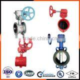 Handle Grooved wafer connection pneumatic Butterfly Valve For Fire Control