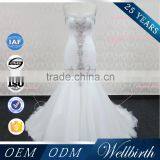 Simple Sex Crystal Wedding Dress 2016 thumbnail-1