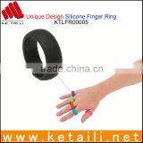 For Alibaba Express OEM Silicone Finger Ring Made in China key ring