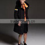 Wholesale Mens Black Yellow Winter Goose Down Jacket thumbnail-1