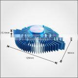 Custom Aluminum Alloy Extrusions VGA Heatsink With Blue Anodizing thumbnail-4
