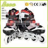 Wholesale Adjustable 4 Wheels Black Red High End Kids Roller Skate thumbnail-3
