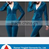 New fashion clothes womens plus size velour tracksuits