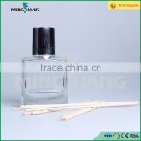 120ml square reed diffuser glass bottle with silver aluminum cap