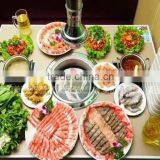 2 in 1 BBQ Korean Electric Pan Grill Steam Hot Pot and Teppanyaki Grill GEO-01X thumbnail-6