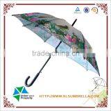 Happy Bird Sublimation Printing Black Wooden Umbrella thumbnail-1