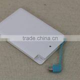 Wholesale Ultra Thin Rechargeable Credit Card Power Bank 2500mah thumbnail-3