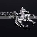 Fashion Sturdy Chain Necklace Horse Pendants Necklace Accessories Animal Type Dress Jewelry For Men thumbnail-6